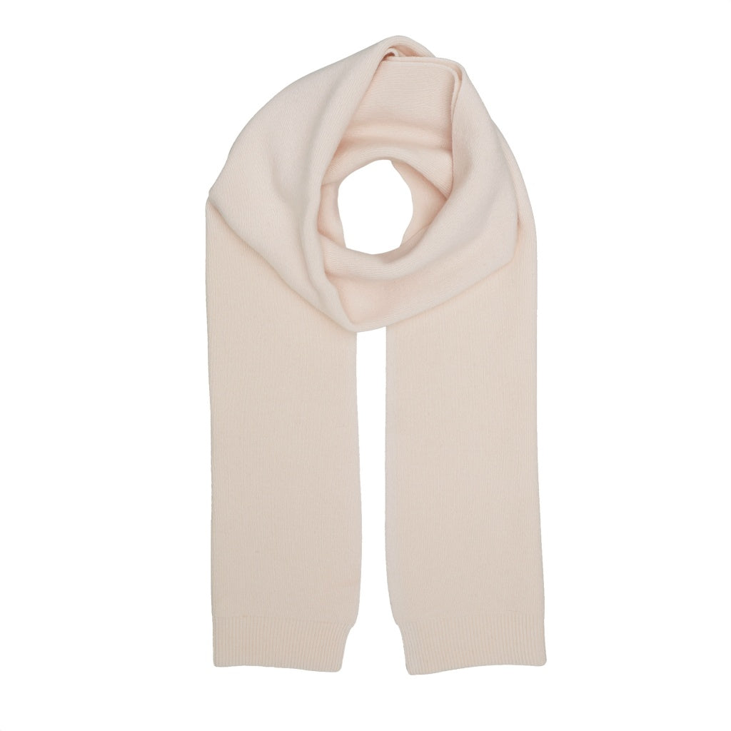Merino Wool Scarf Ivory White OS