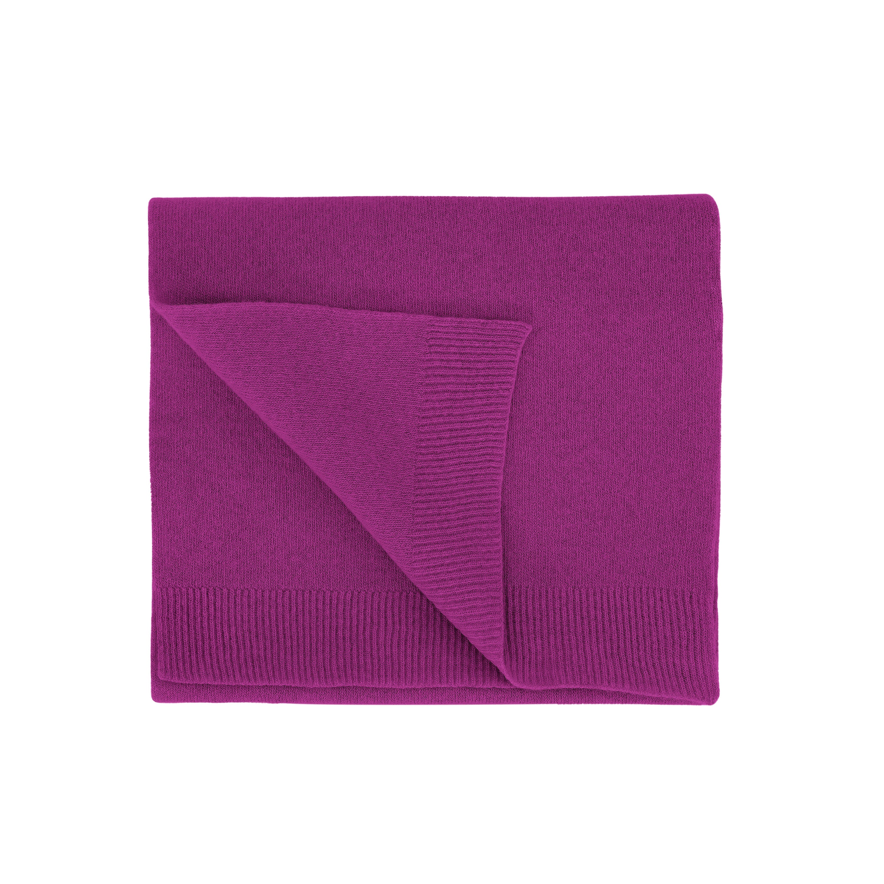 Merino Wool Scarf Magenta Blaze