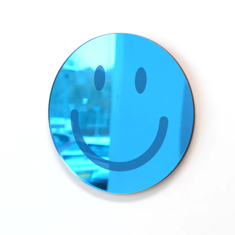 Smiley Mirror Blue