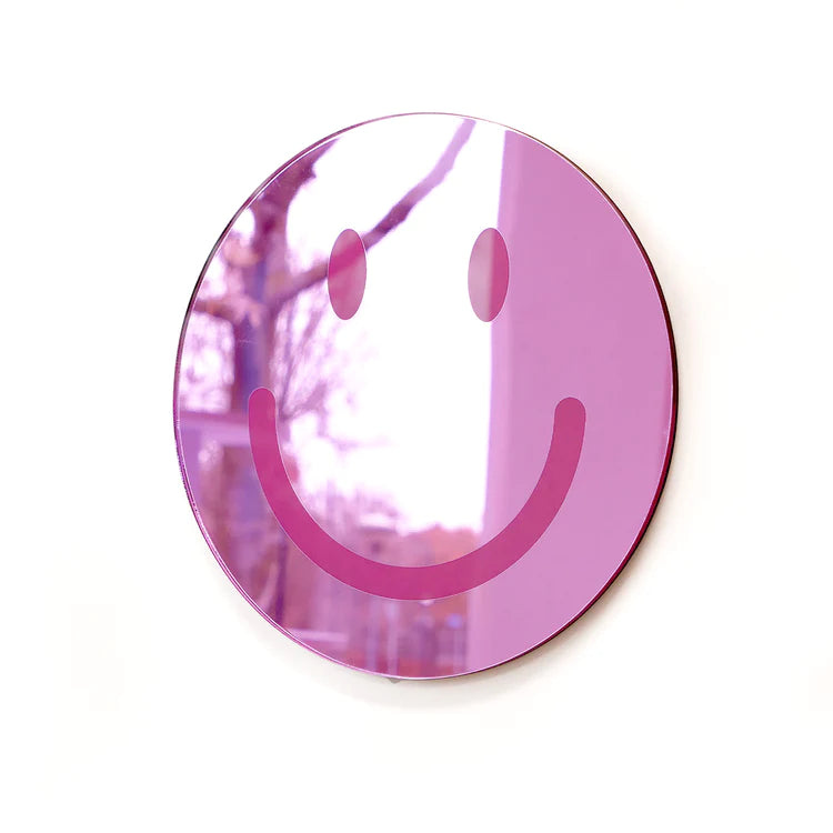 Smiley Mirror Pink