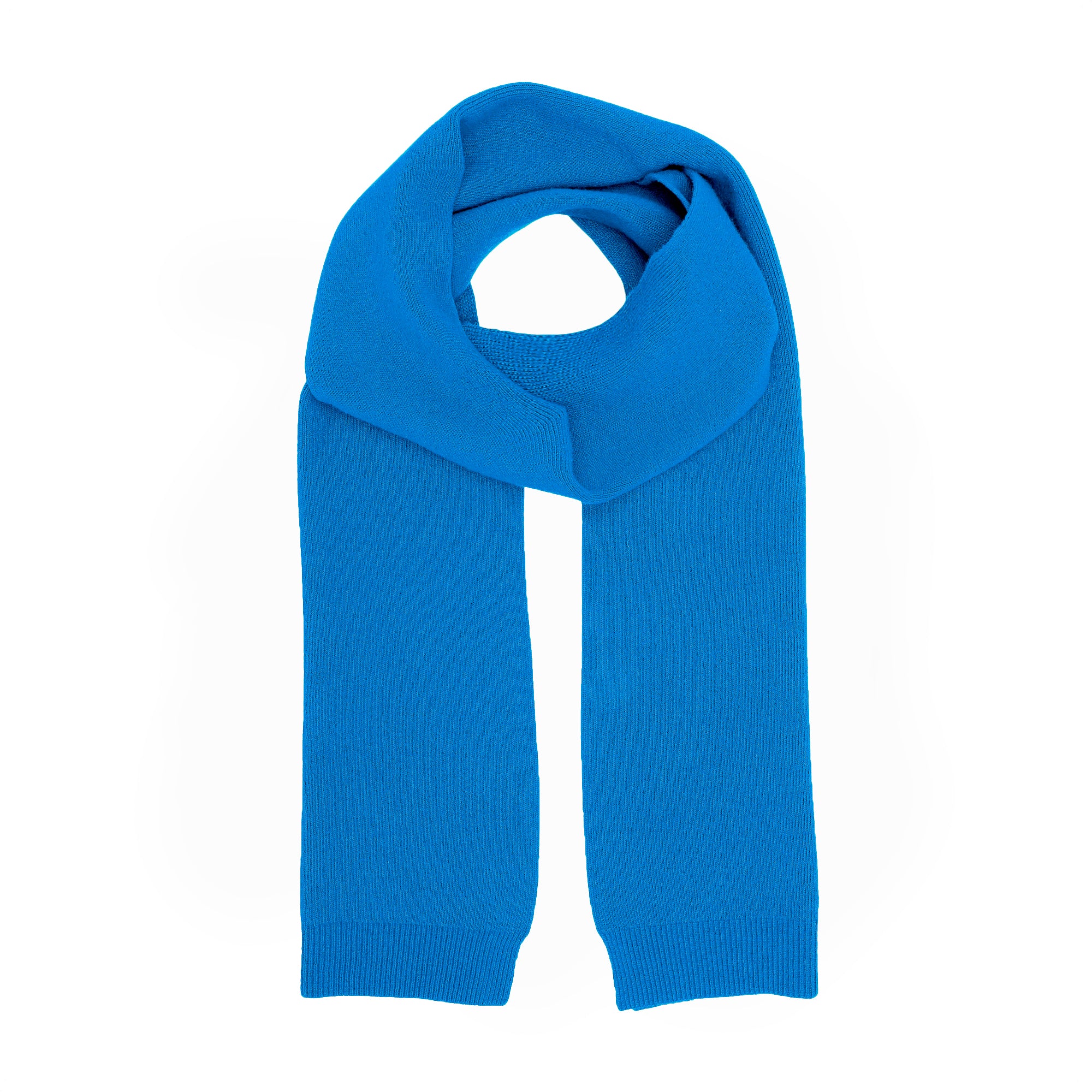 Merino Wool Scarf Pacific Blue OS