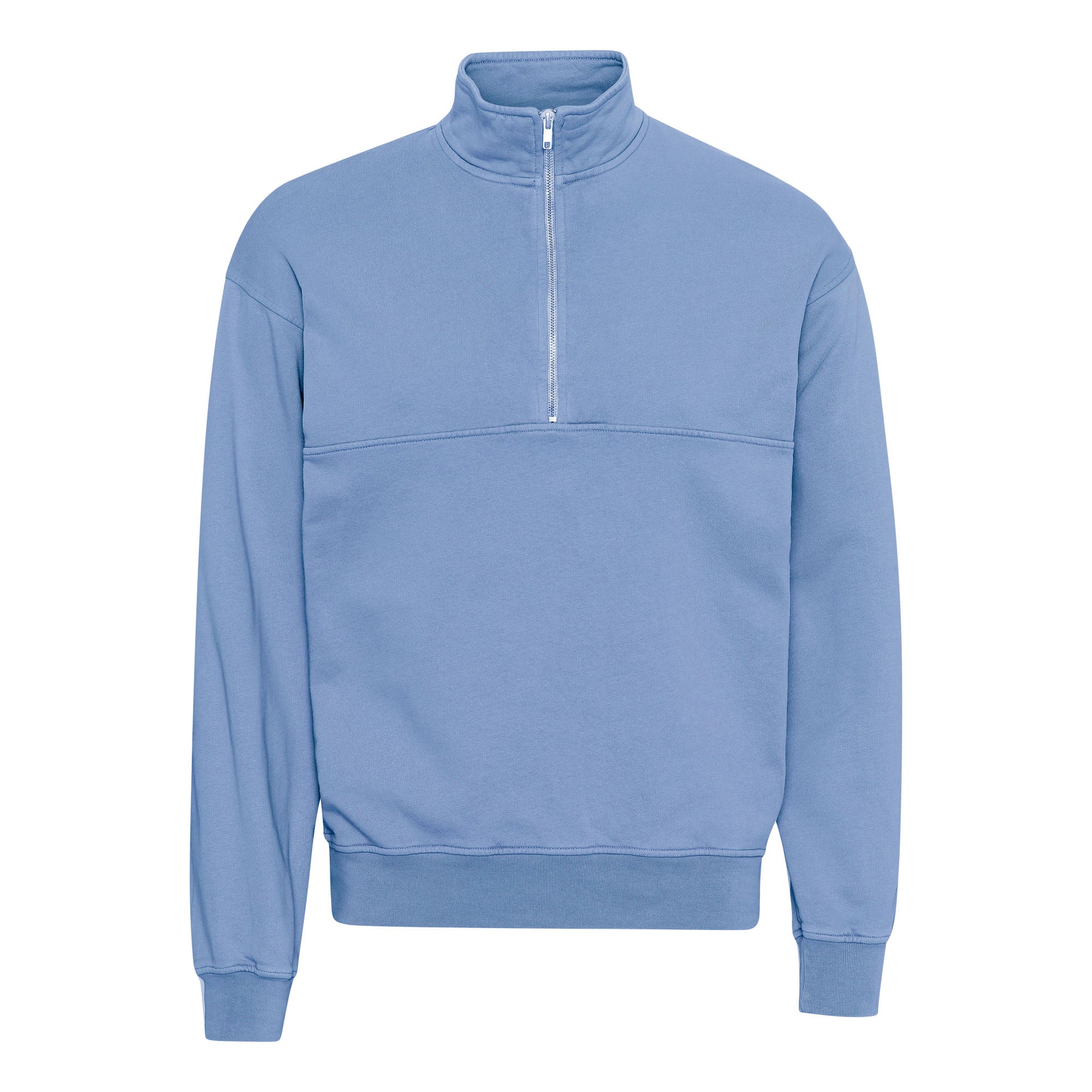 Organic Quarter Zip - sky blue