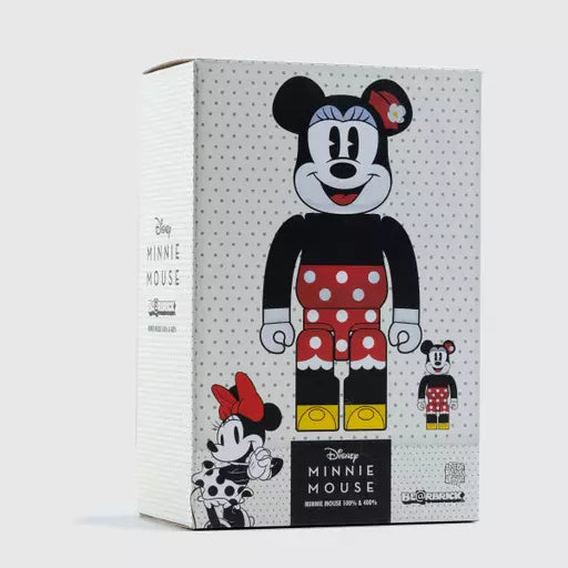 MEDICOM TOY - 2set BE@RBRICK MINNIE MOUSE 100％ &amp; 400％ Be@rbrick Minnie Mouse 100% & 400% Collectible Figure Set by