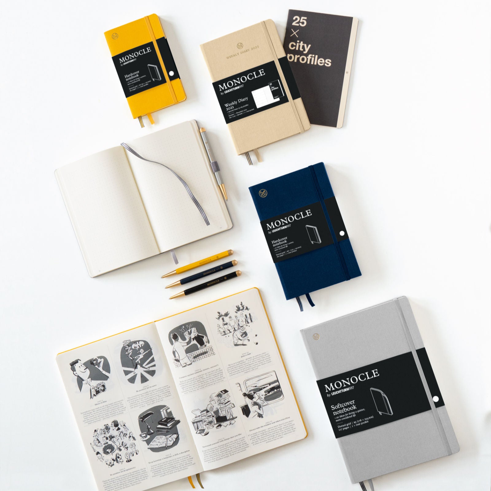 Hardcover Notizbuch B5 Hellgrau