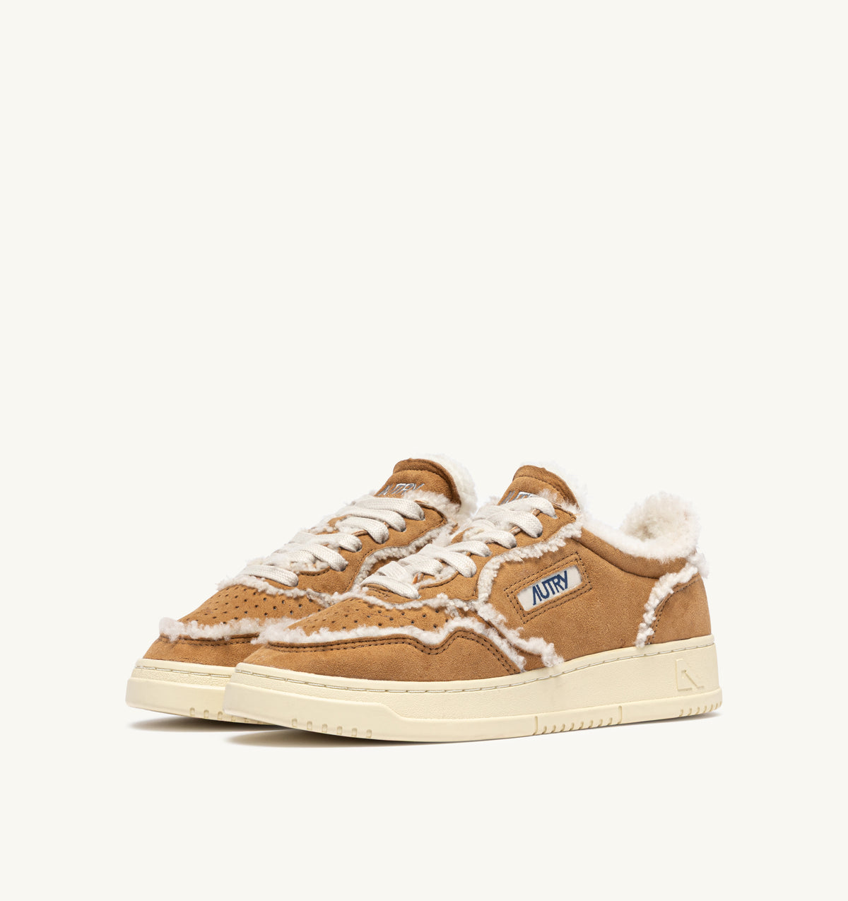 AUTRY Wom Medalist GX01 - Suede/Sherling Cognac