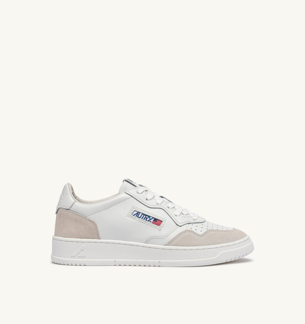 AUTRY Women Medalist LS30 - Leather/Suede Total White