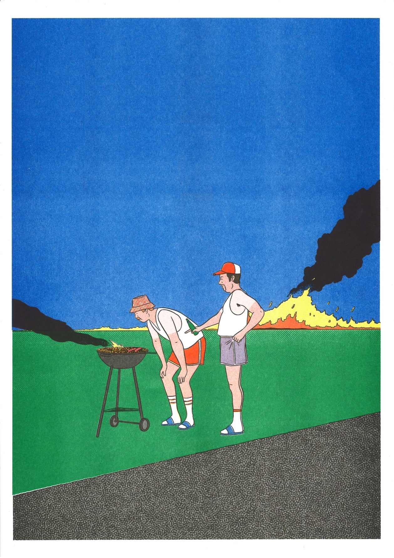 Simon Bailly Poster „Barbeuc"