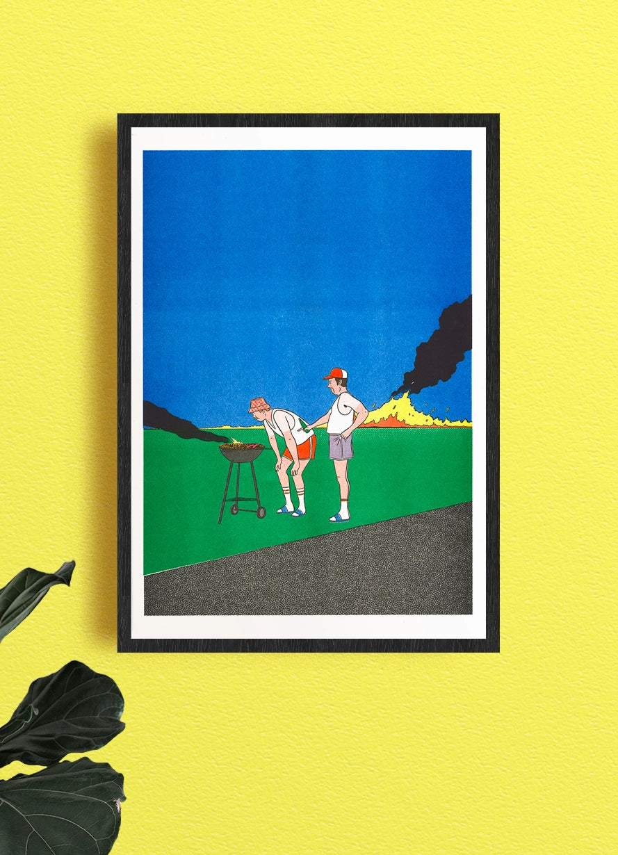 Simon Bailly Poster „Barbeuc"