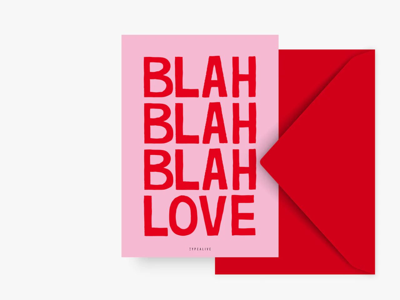 Blah Blah Love - Postkarte