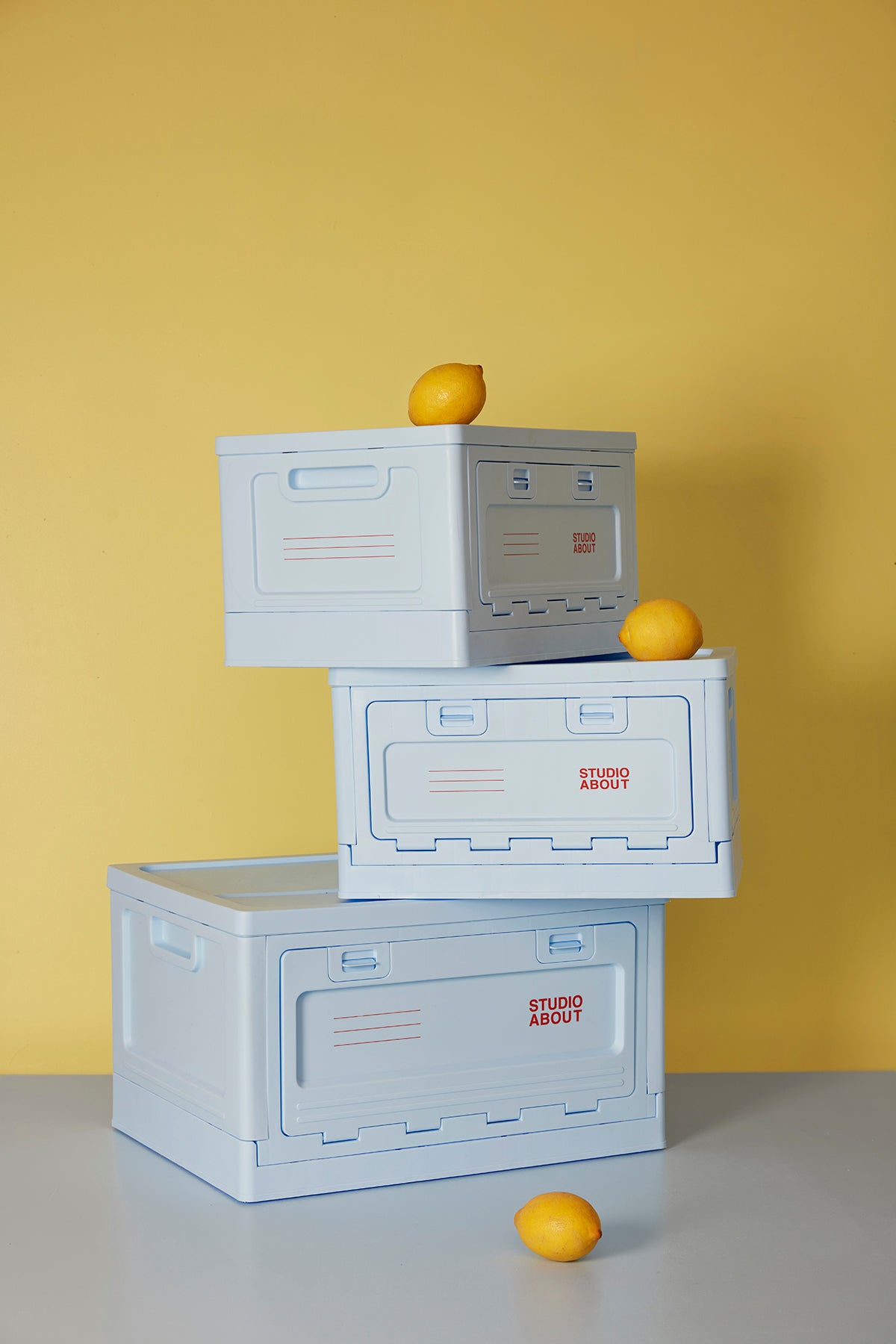 stapelbare Aufbewahrungsbox "Large Light Blue"
