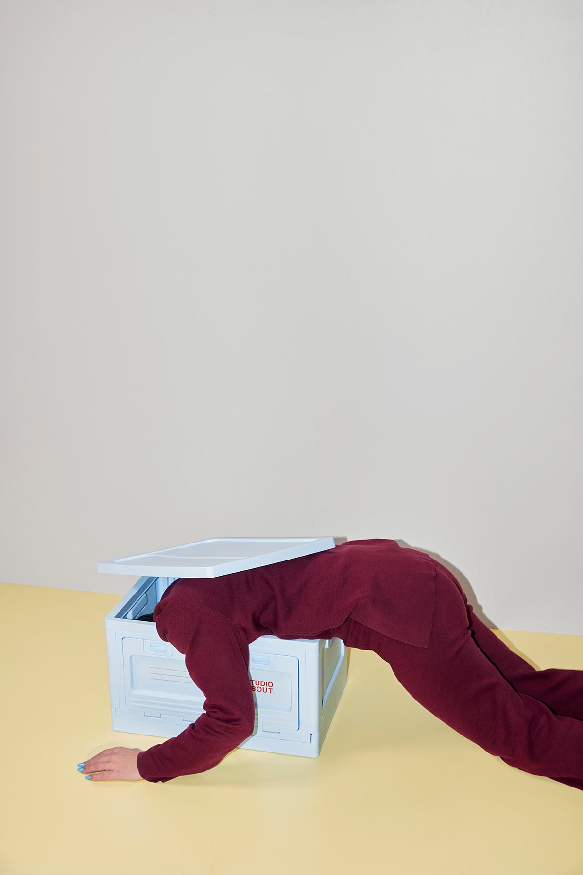 stapelbare Aufbewahrungsbox "Large Light Blue"