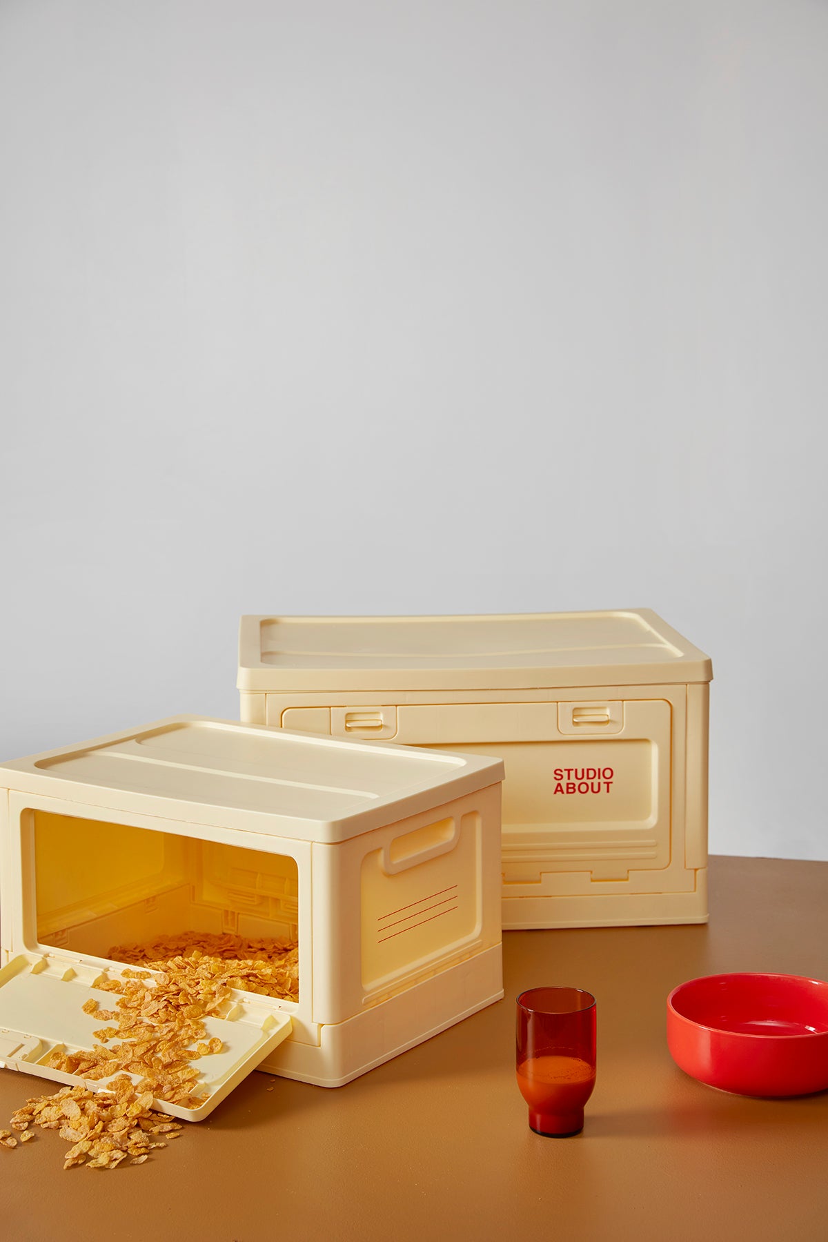 stapelbare Aufbewahrungsbox "Medium Light Yellow"