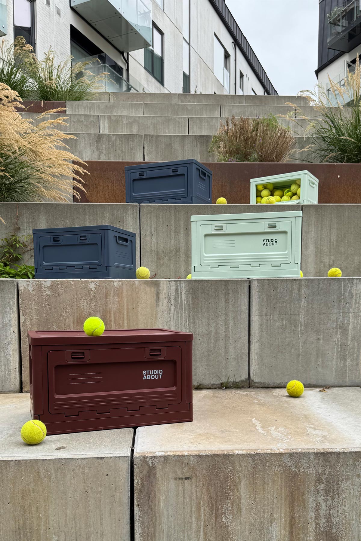 stapelbare Aufbewahrungsbox "Large Mint"