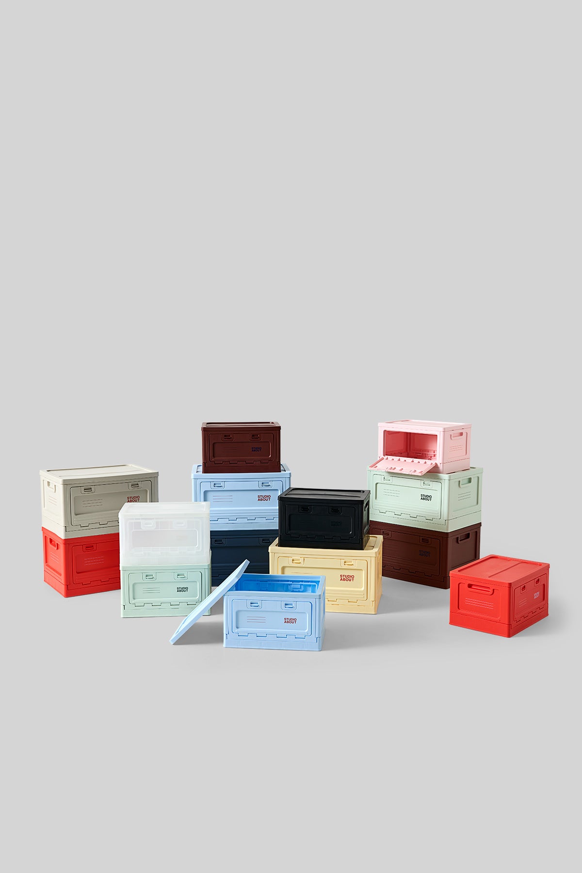 stapelbare Aufbewahrungsbox "Medium Rose"