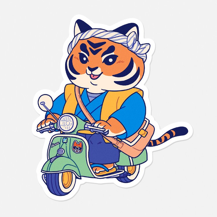 Brioche Vespa - Vinyl-Sticker