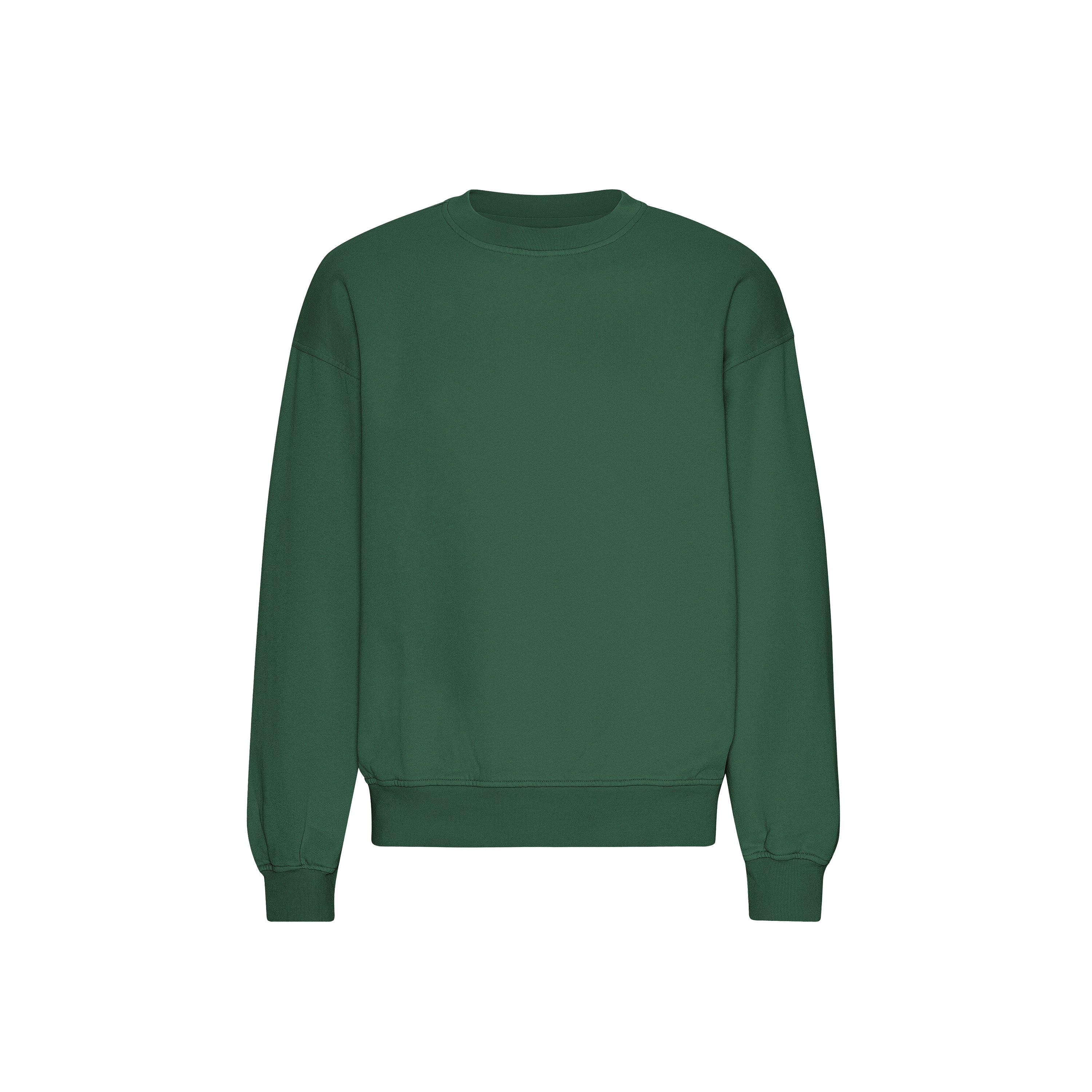 Organic Oversized Crew - emerald green
