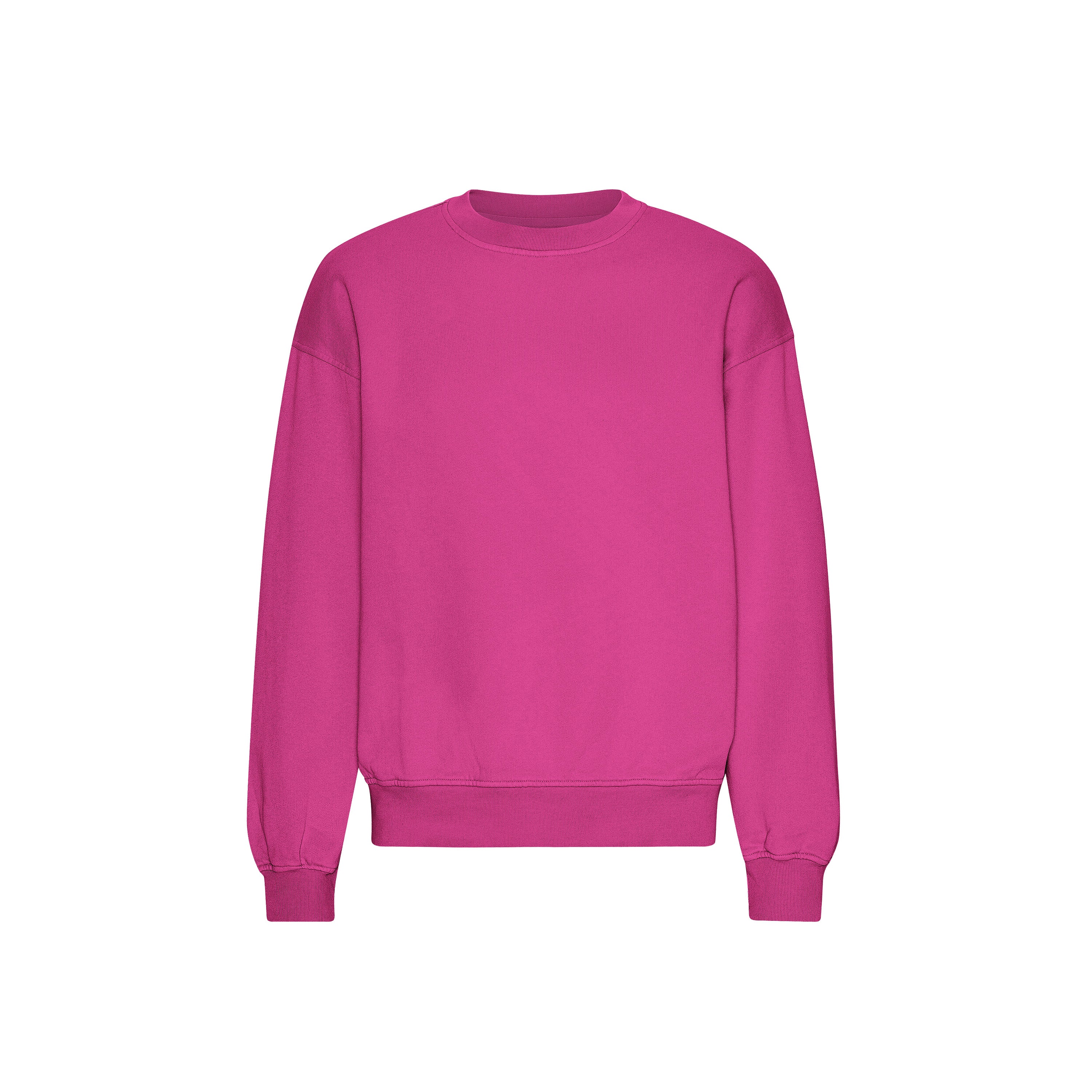 Organic Oversized Crew - Magenta Blaze