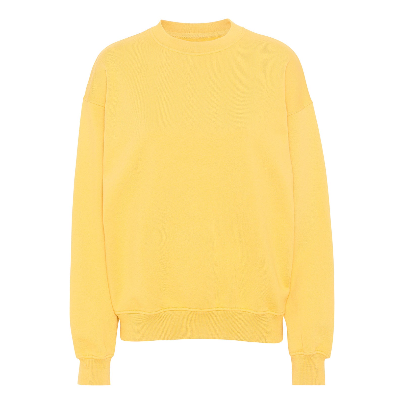 Organic Oversized Crew - lemon yellow