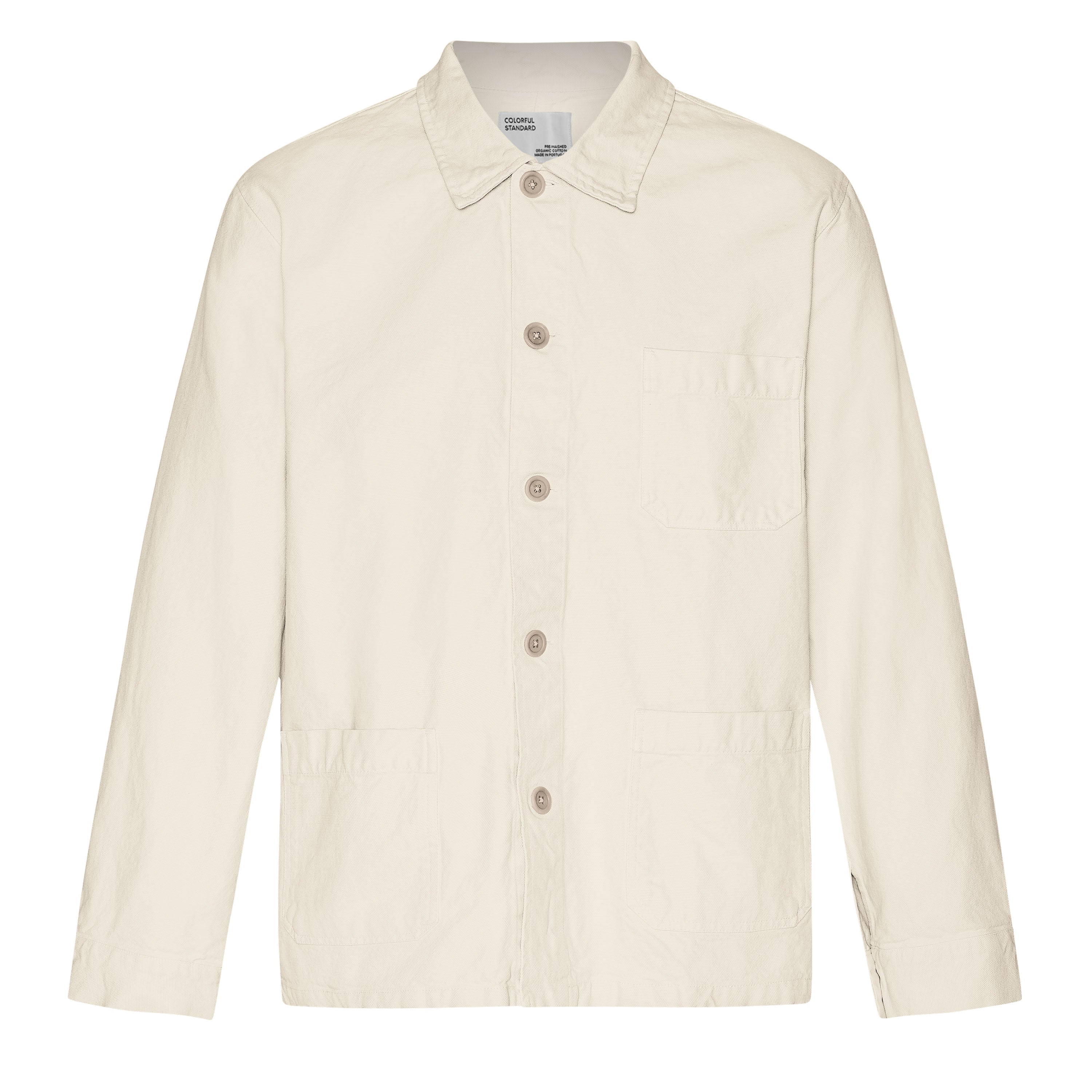Organic Worker Jacket Ivory White