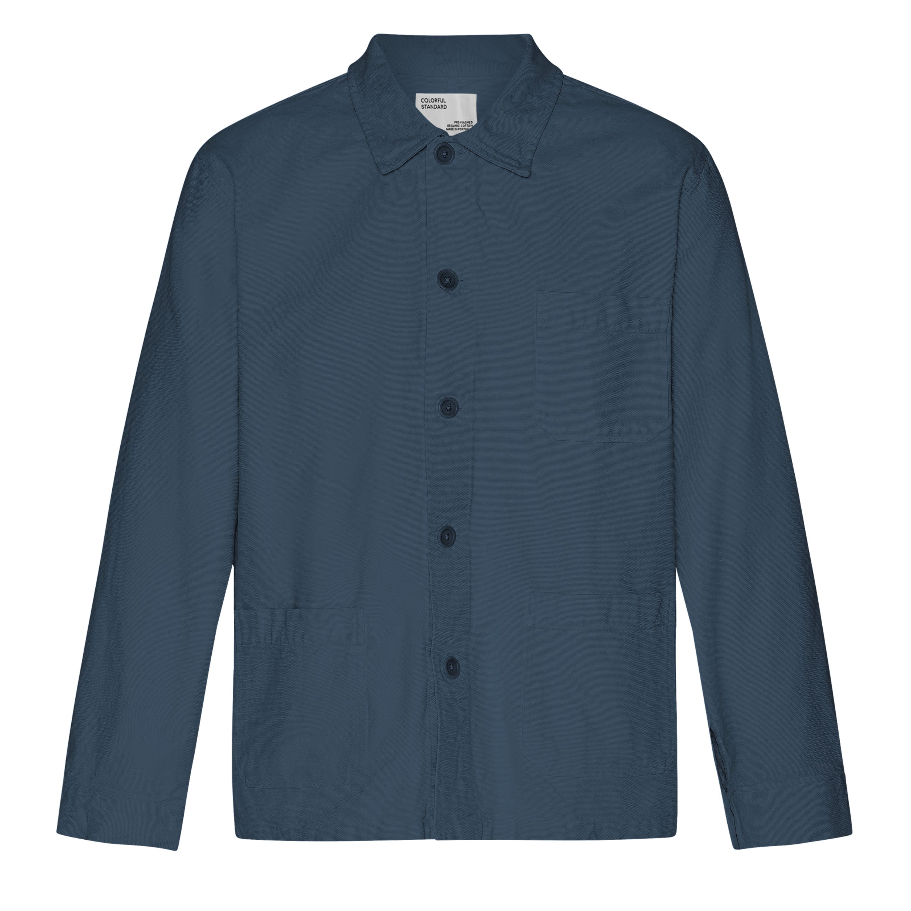 Organic Worker Jacket petrol blue