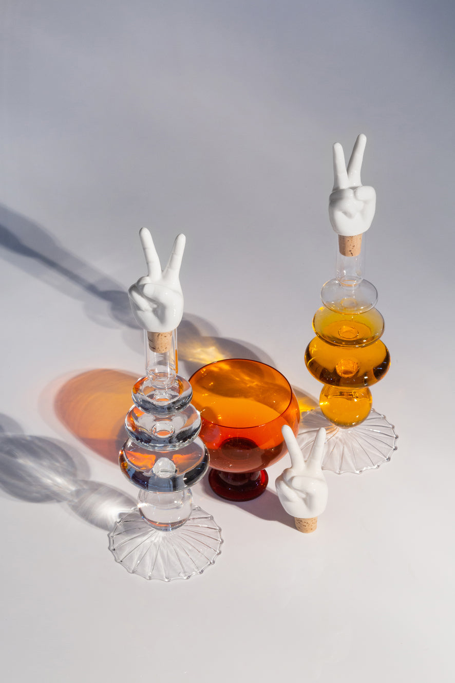 Flaschenverschluß Peace Hands