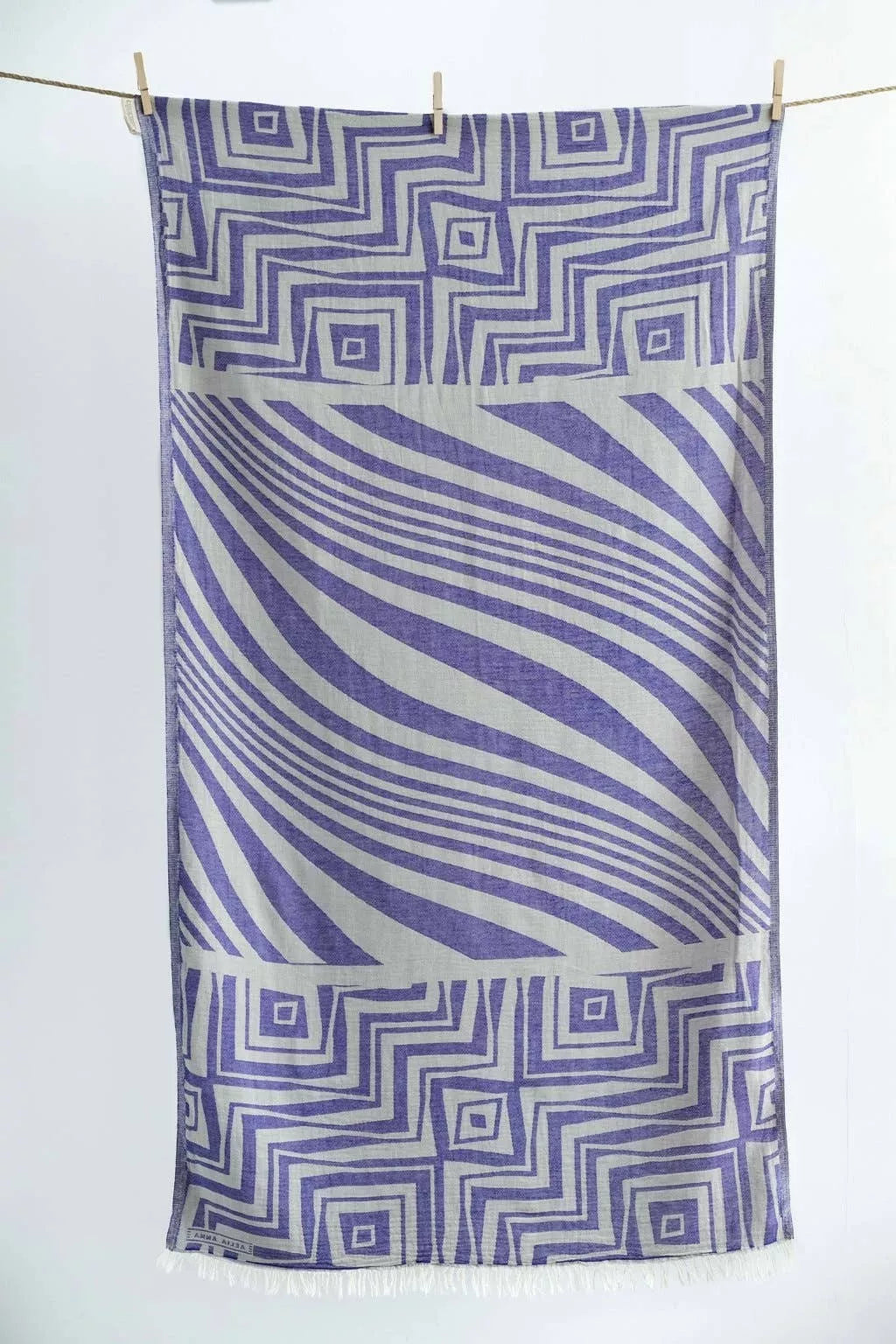 Beach Towel Falasarna purple