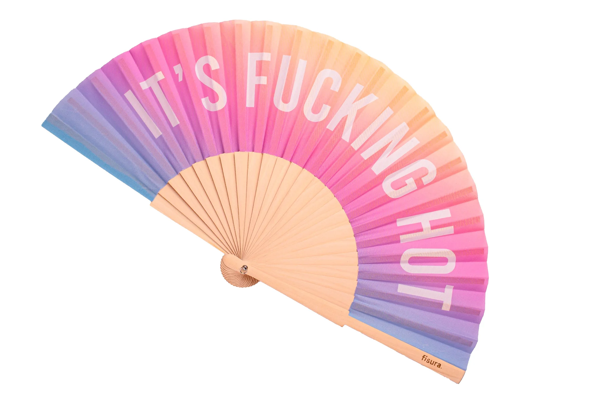 Hand fan FUCKING HOT gradient - glow