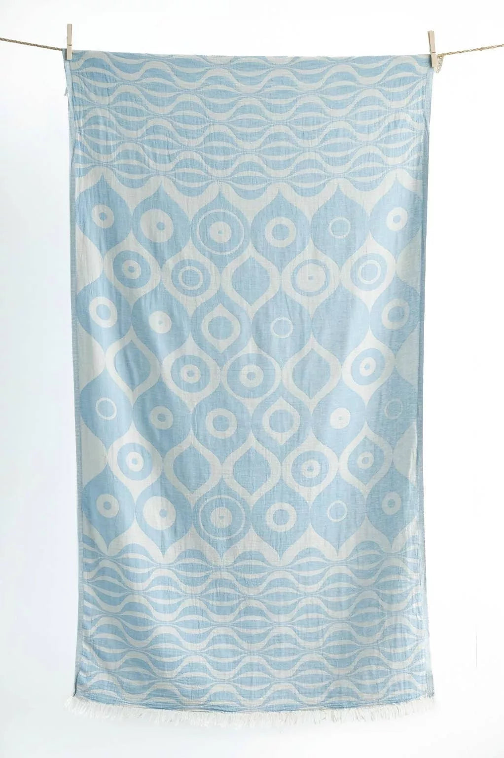 Beach Towel Frangokastello light blue