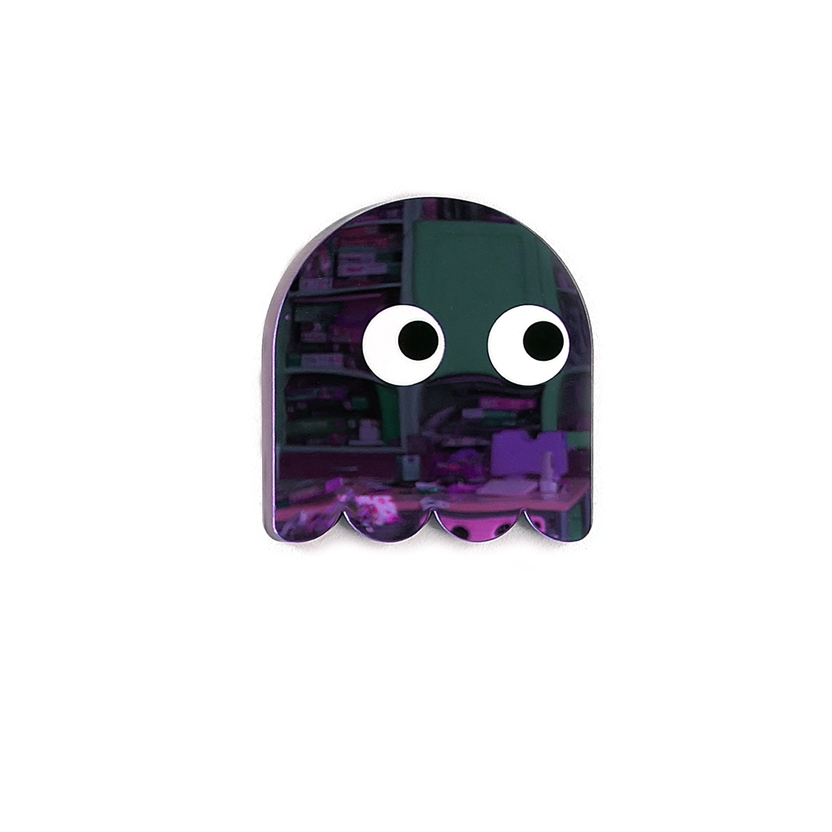 Mirror Shape Pac Man - Ghost Purple