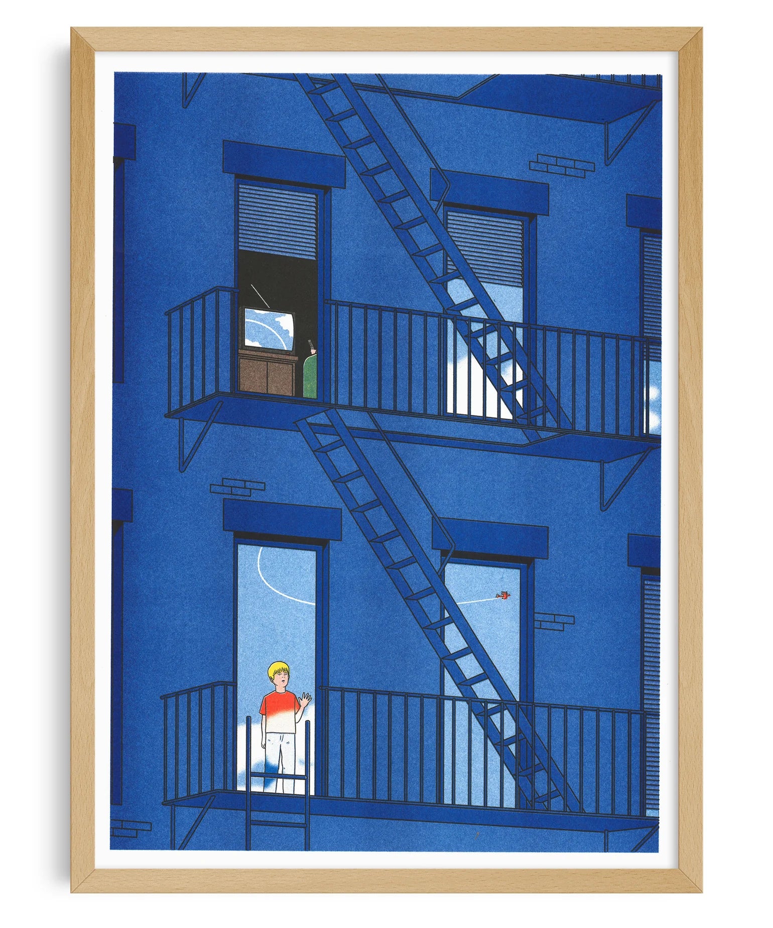 Simon Bailly Poster „Porco Rosso" Miyazaki-Kollektion