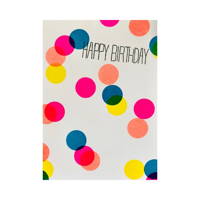 Happy Birthday Dots - Card