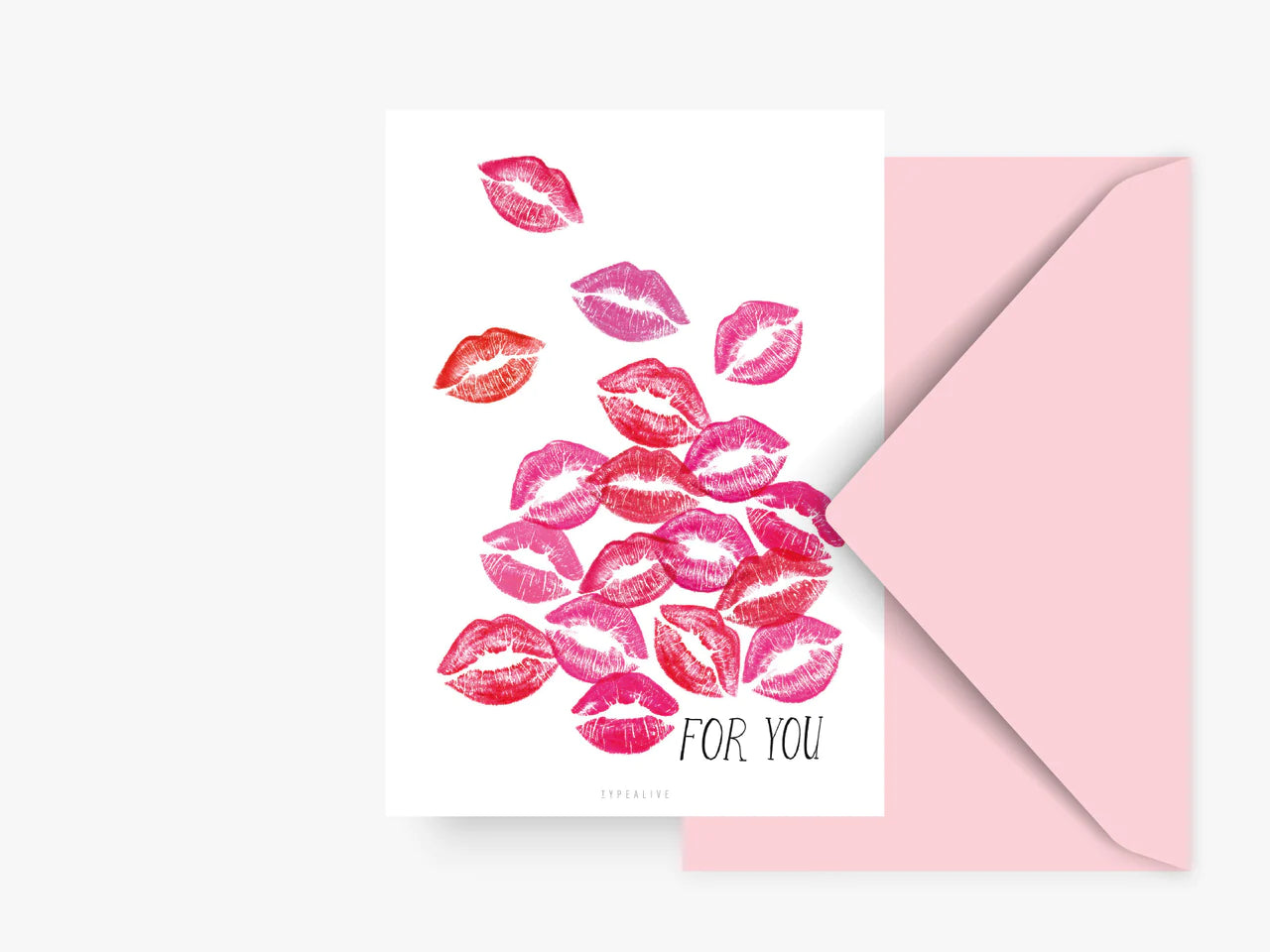 Kisses - Postkarte