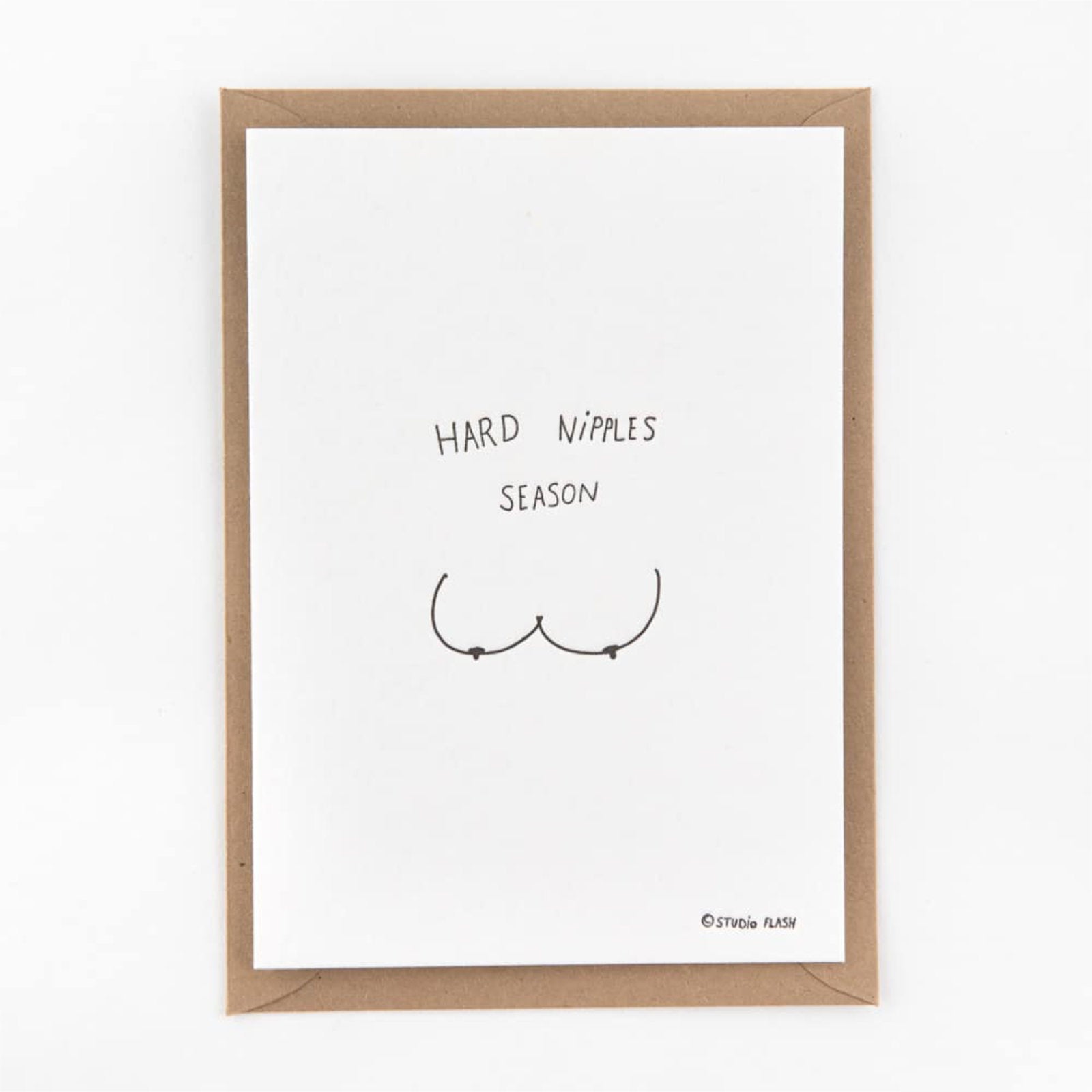 Hard Nipples Season - Letterpress Karte